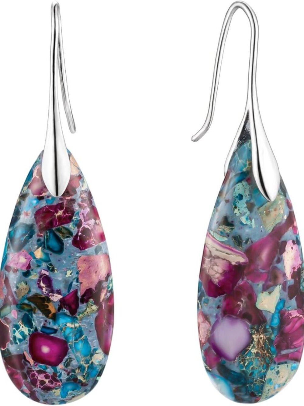 Fashionable Lightweight Stone Dangle Earrings - Stylish Accessory for Women